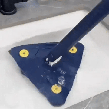 🧹 360° Rotatable Triangle Mop – Adjustable, Multifunctional Self-Wringing Floor Cleaning Tool